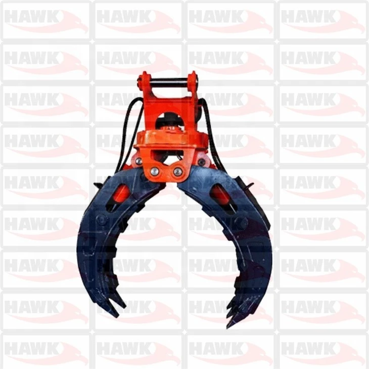 Hawk06 Excavator Attachment Hydraulic Grapple