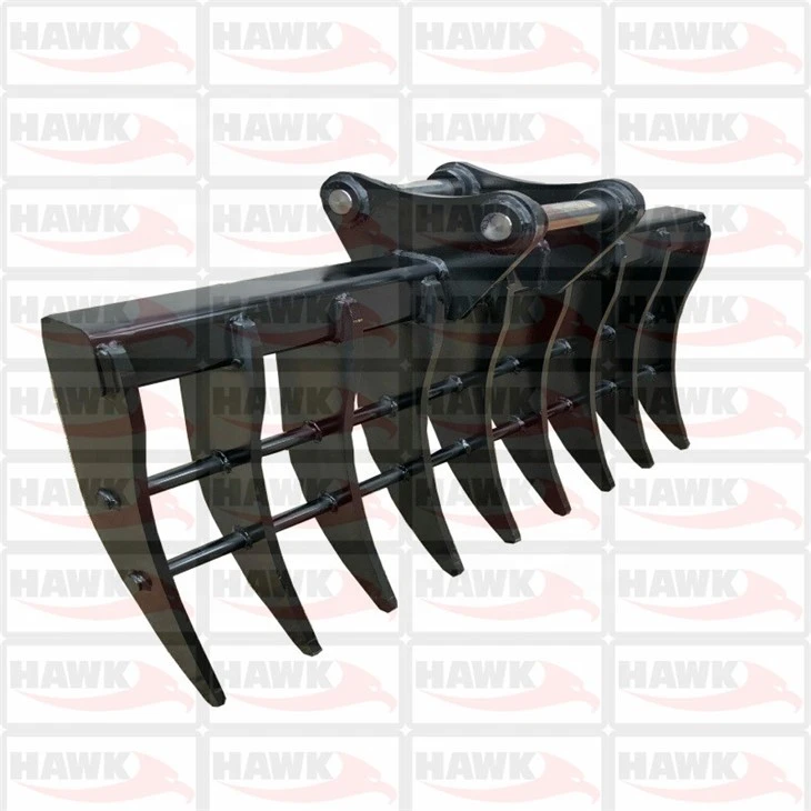 Hawk04 Excavator Stick Rake