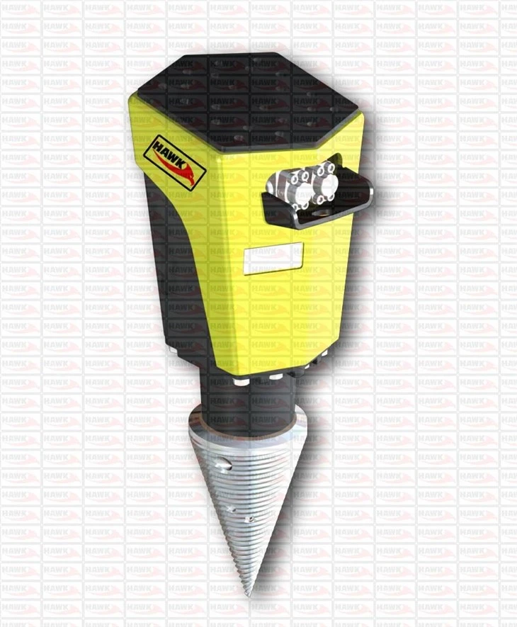 Hydraulic Cone Screw Wood Splitter For Excavator